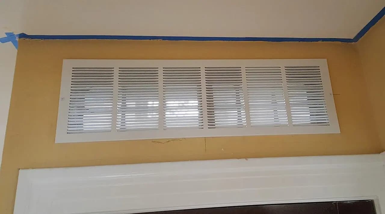 A wall air register in a house in Cleveland, Ohio